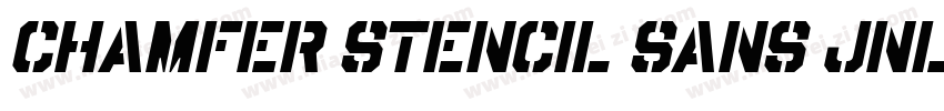 Chamfer Stencil Sans JNL字体转换